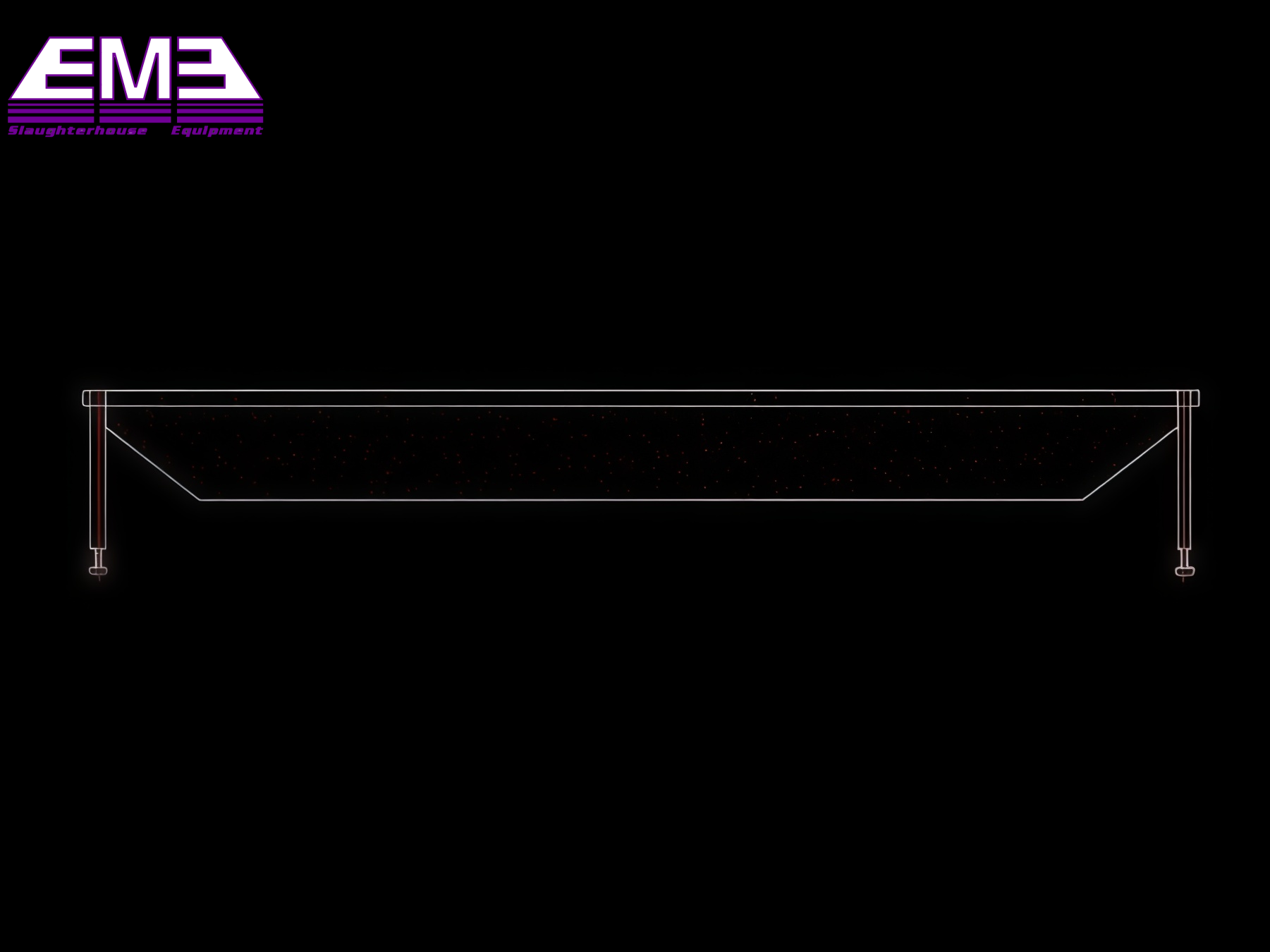 Sheep bleeding collection tank for sheep killing processing