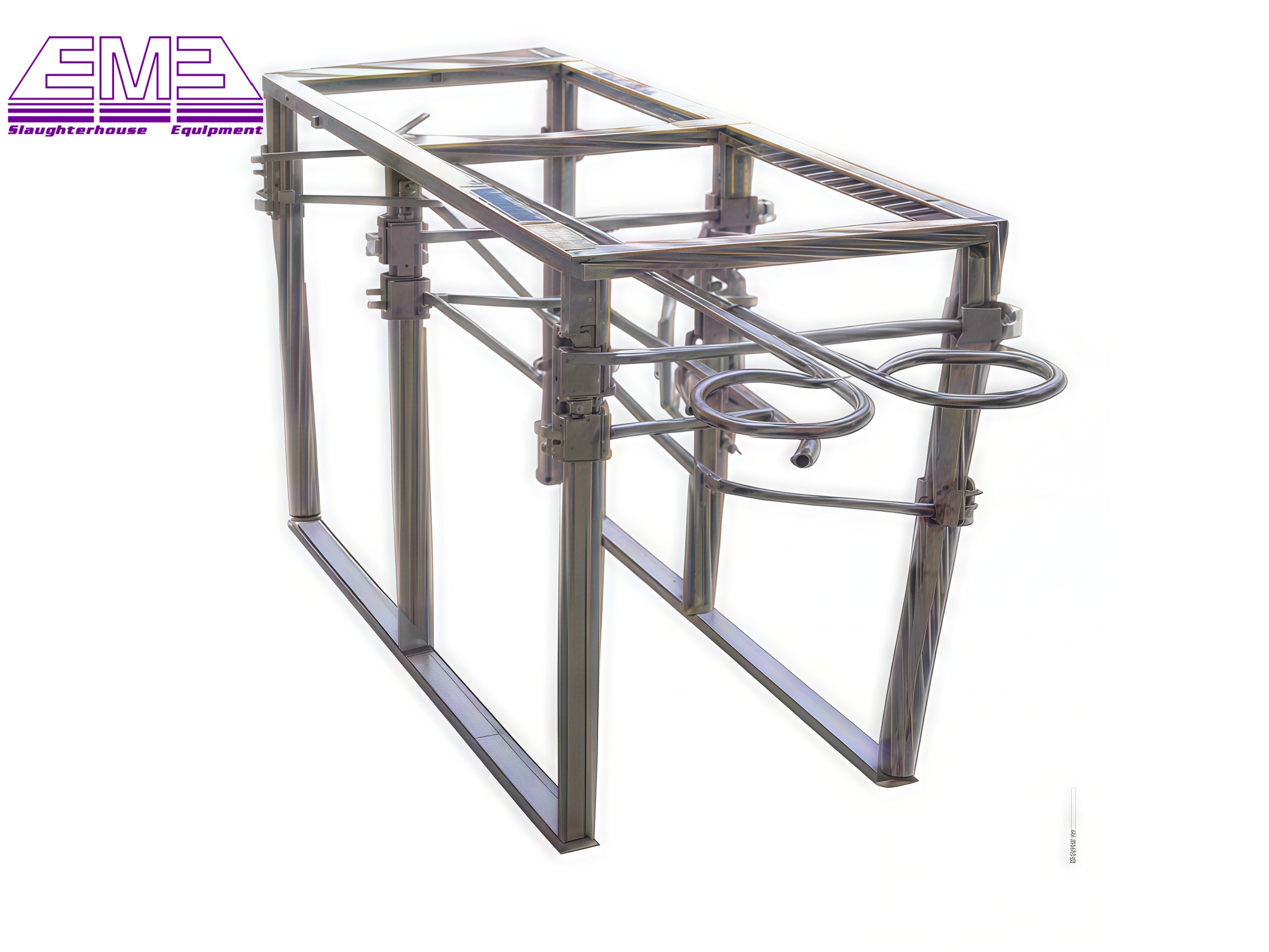 Poultry carcass unloading device for chichen processing line